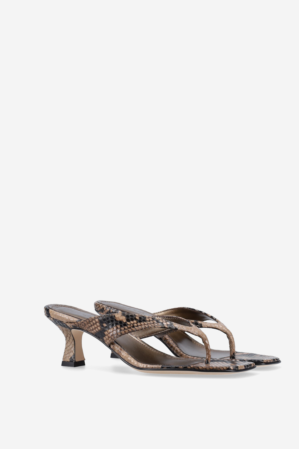 Little Lies pitone leather sandals