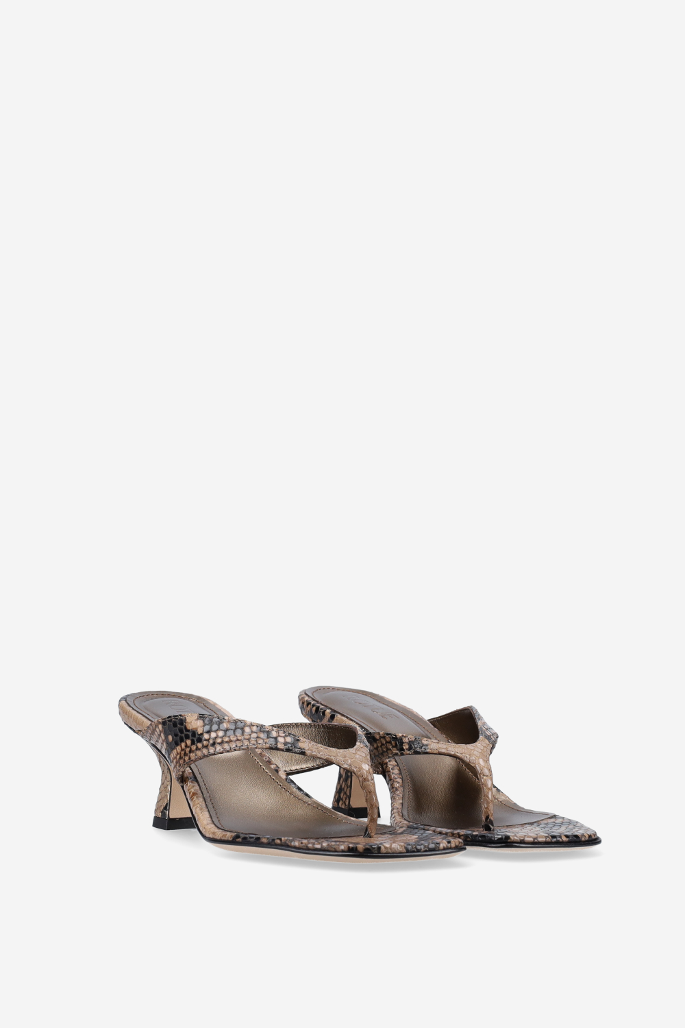 Little Lies pitone leather sandals