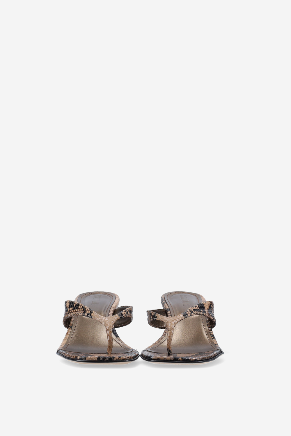 Little Lies pitone leather sandals