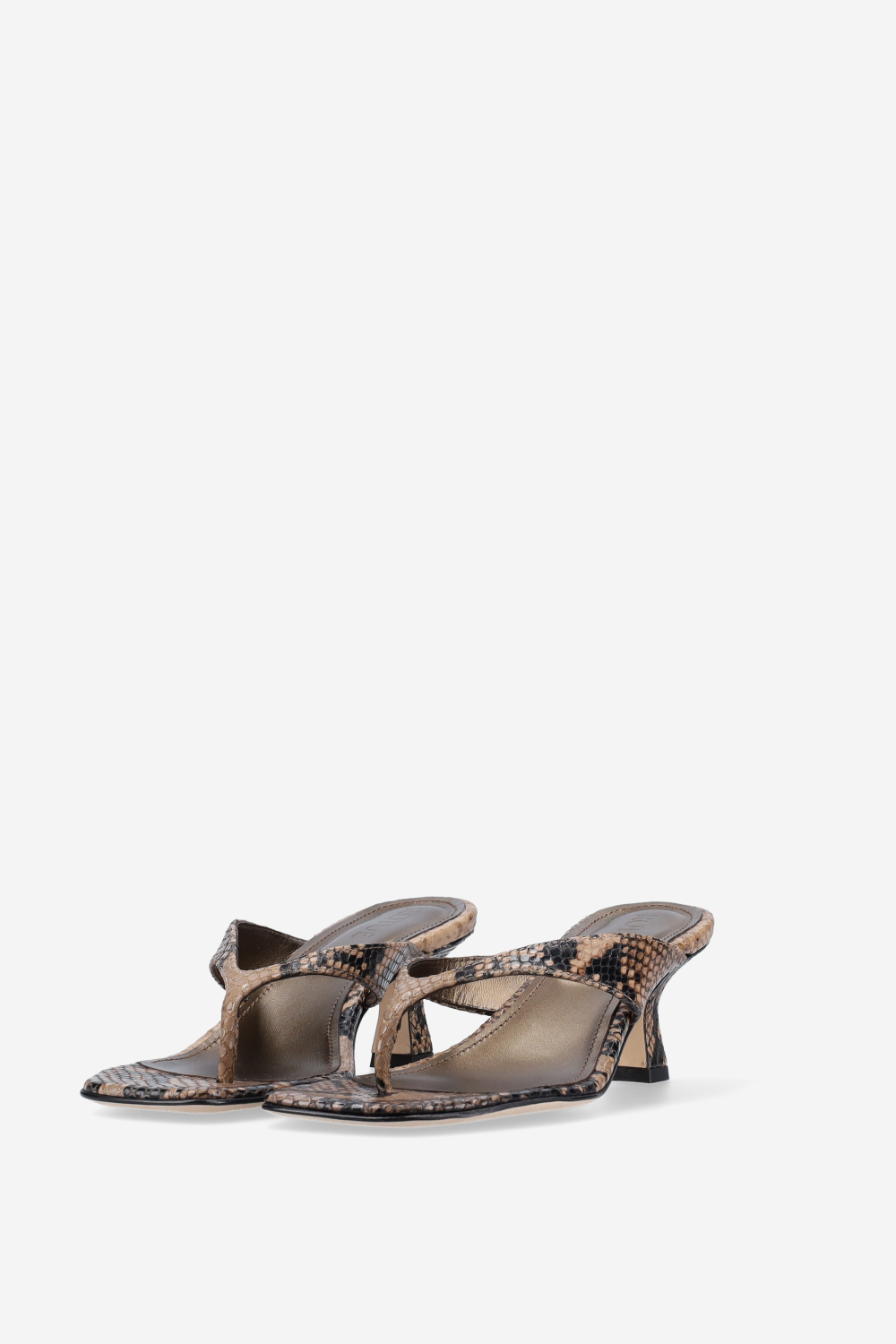 Little Lies pitone leather sandals