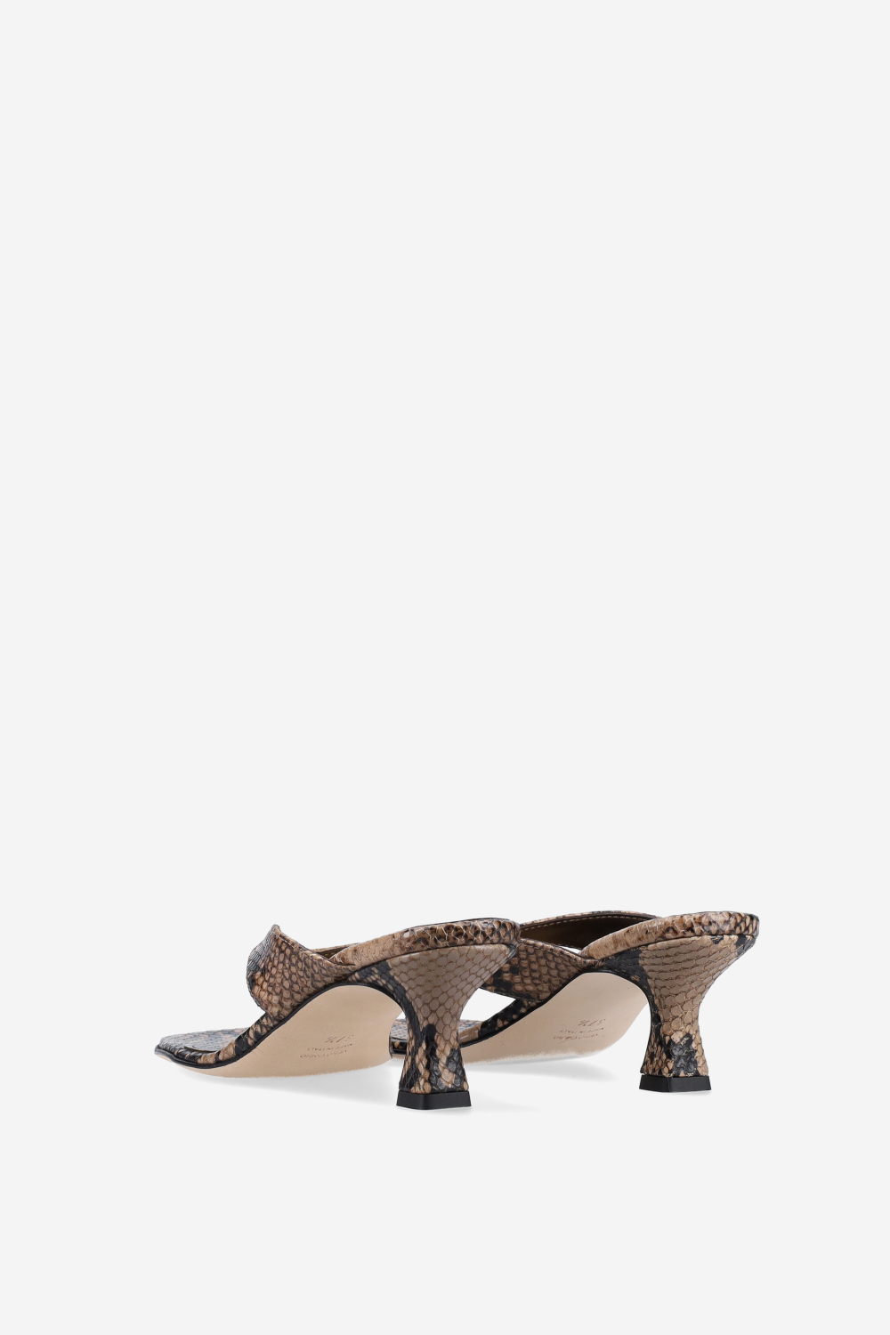 Little Lies pitone leather sandals