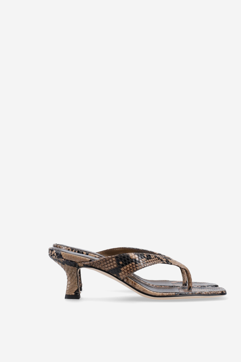 Little Lies pitone leather sandals