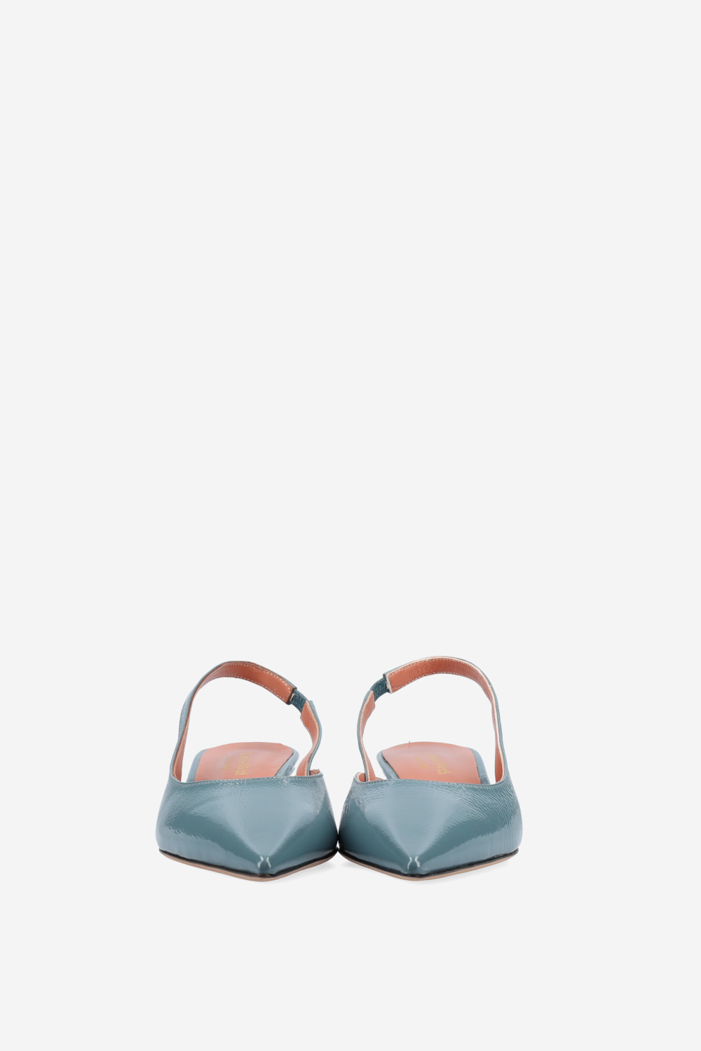 Patent leather slingbacks