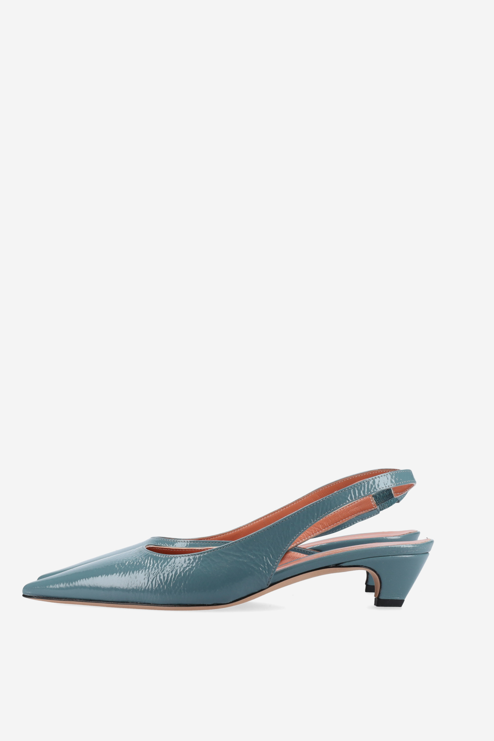 Patent leather slingbacks