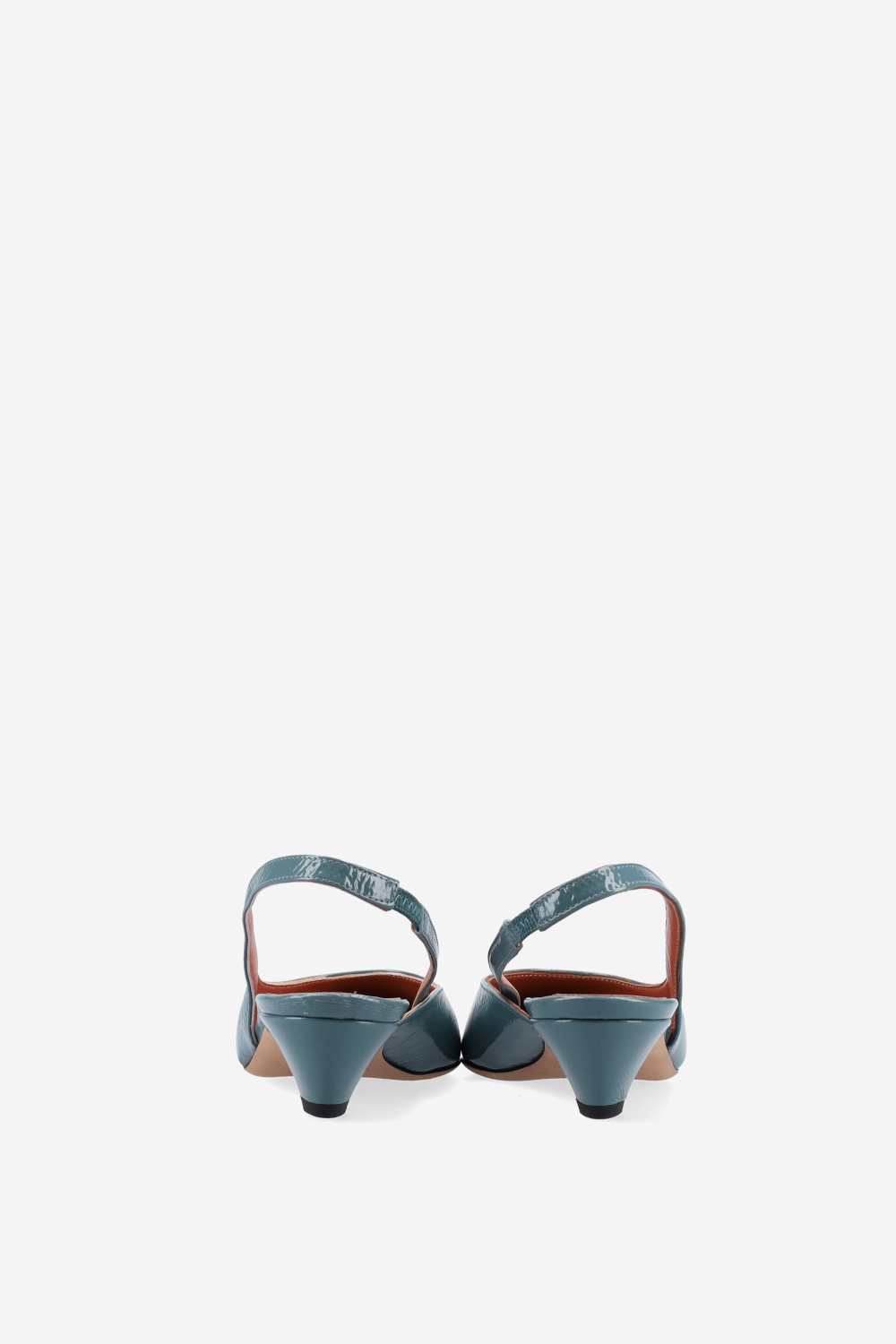Patent leather slingbacks