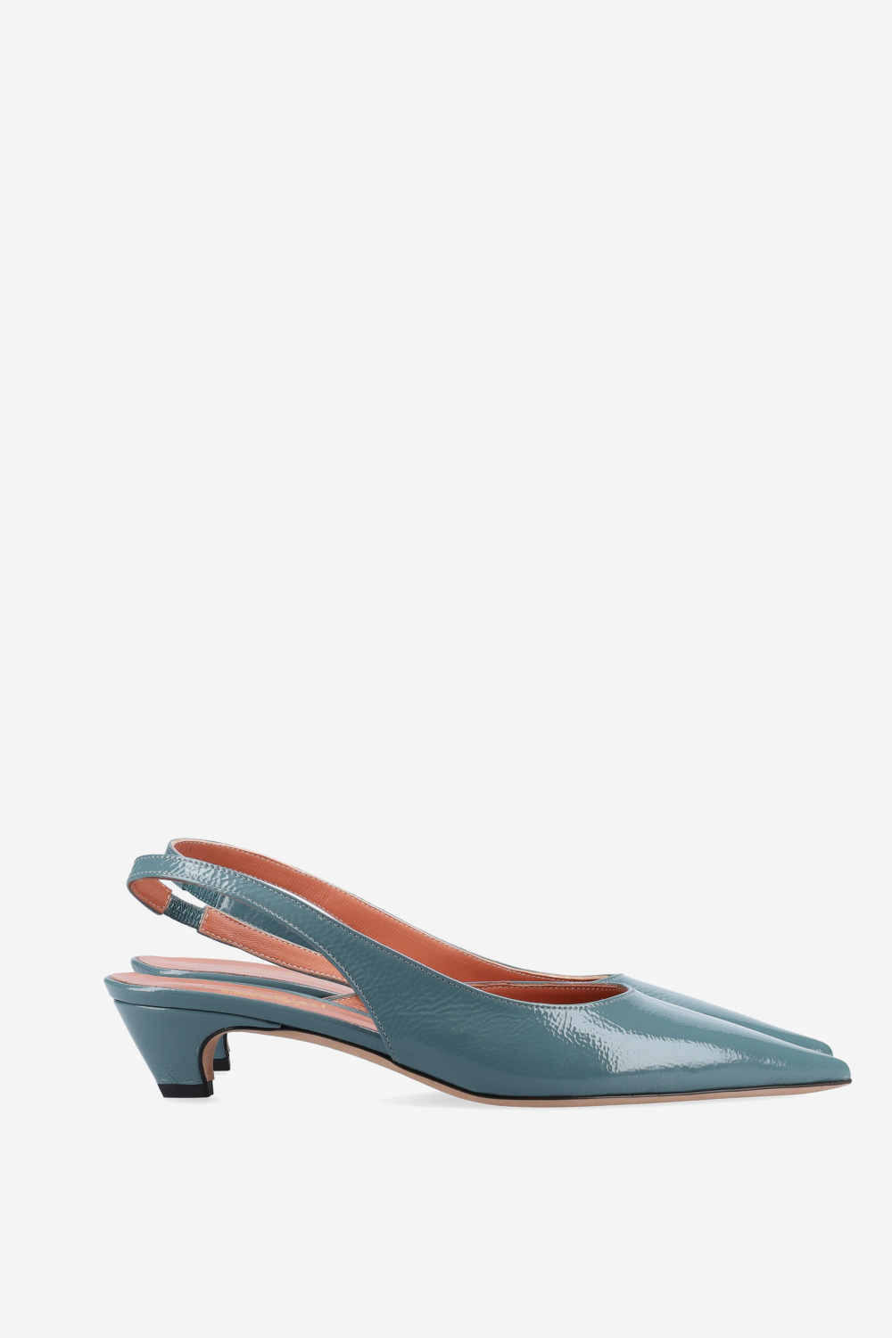 Patent leather slingbacks