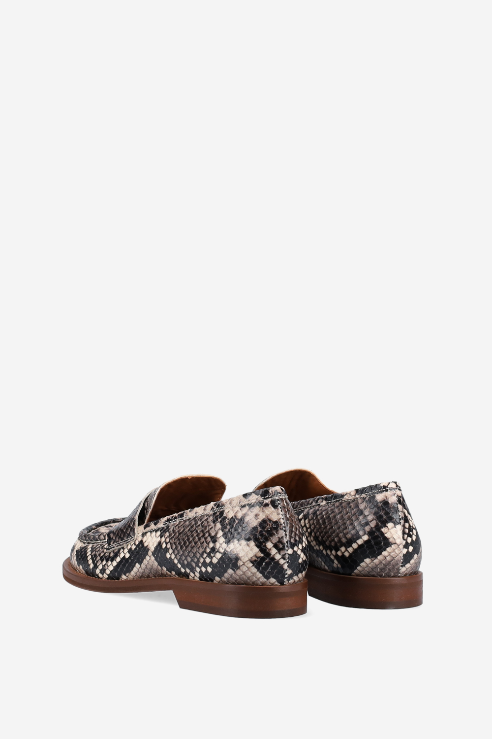 Pitone leather loafers