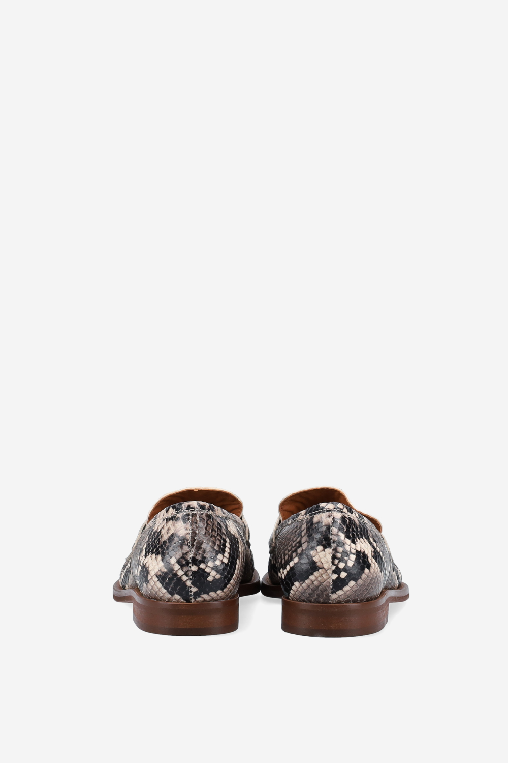 Pitone leather loafers