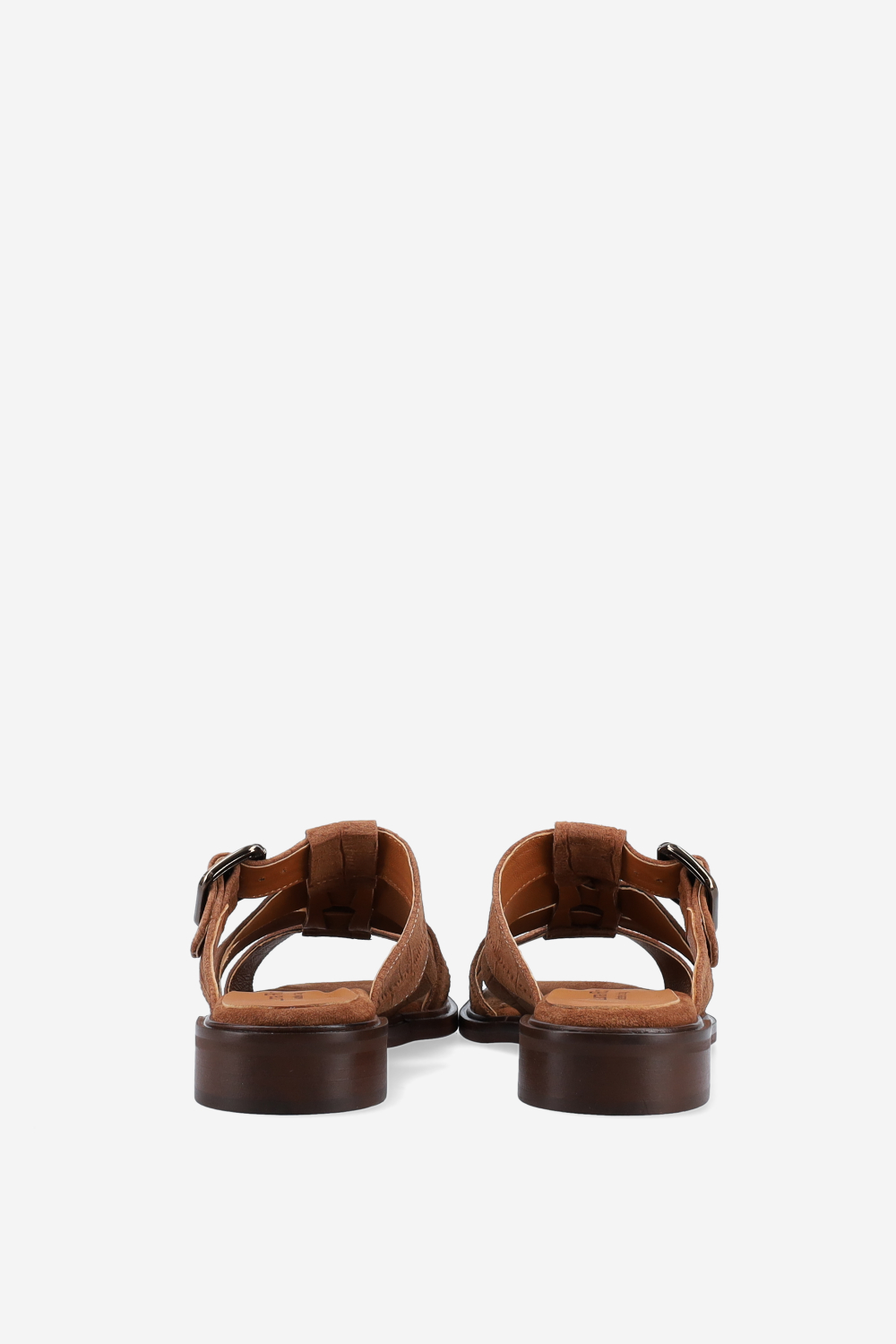 Croco suede sandals