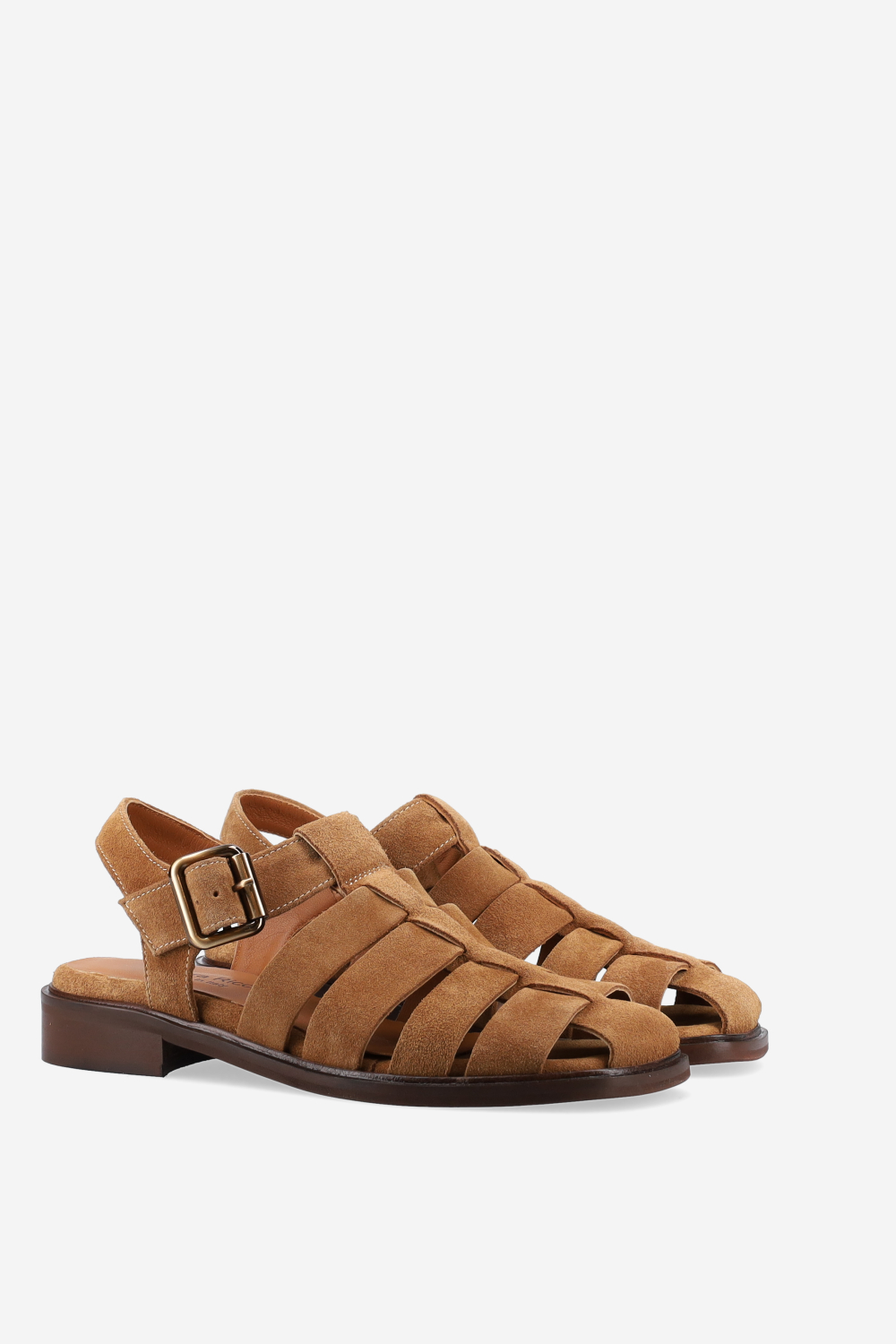 Suede buckled sandals