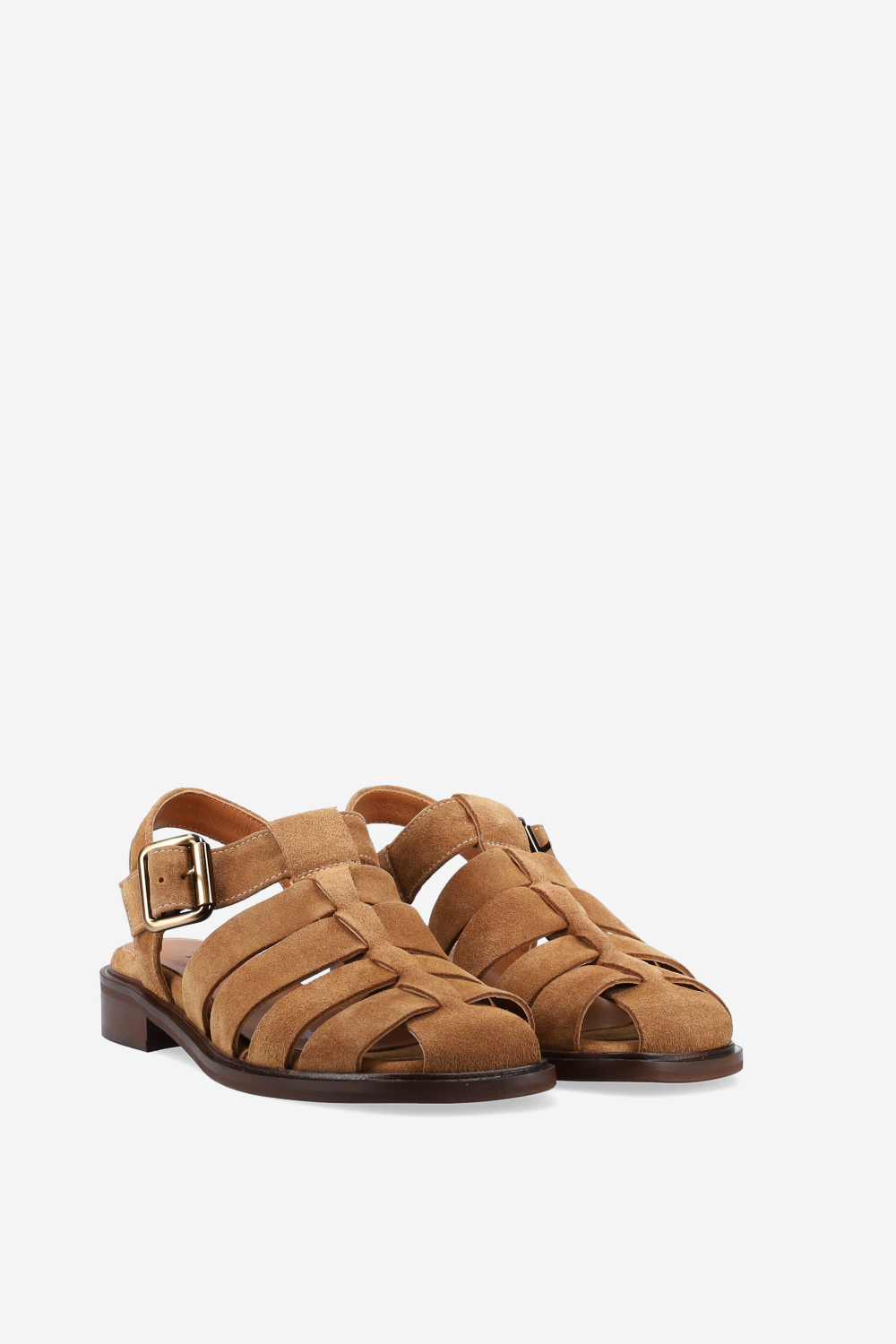 Suede buckled sandals