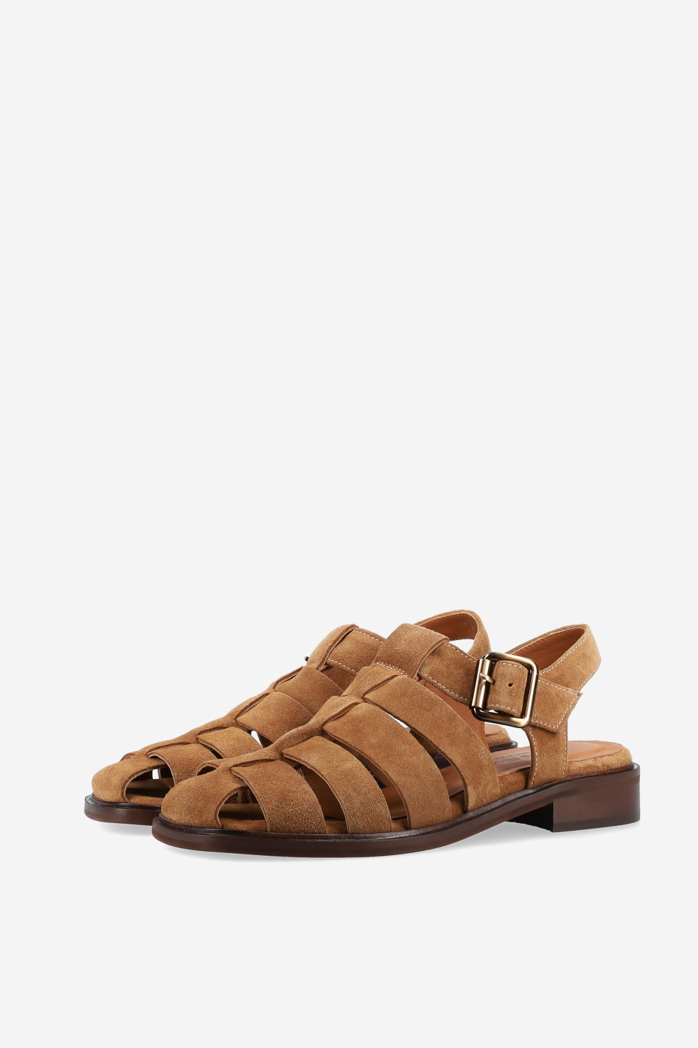 Suede buckled sandals