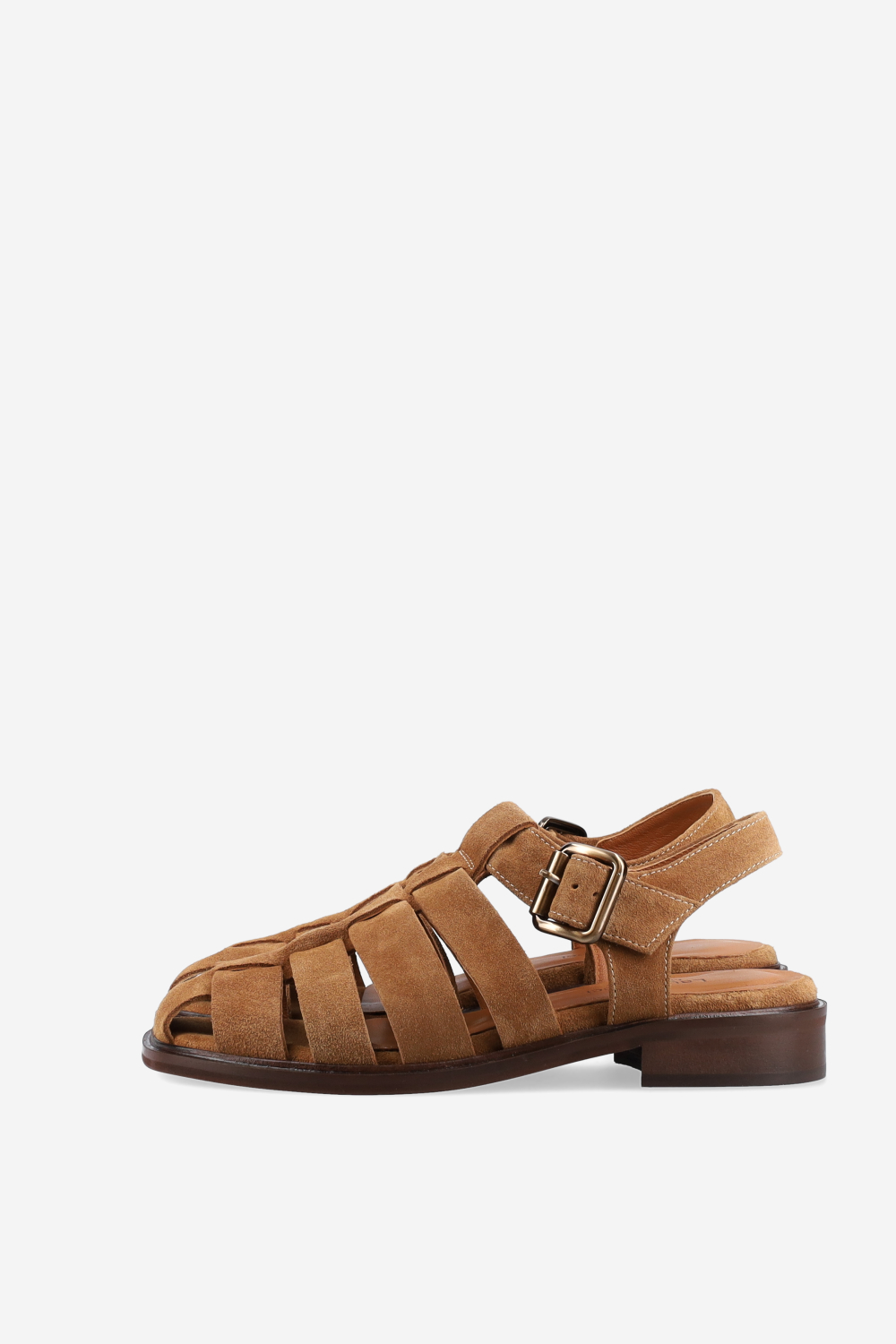 Suede buckled sandals