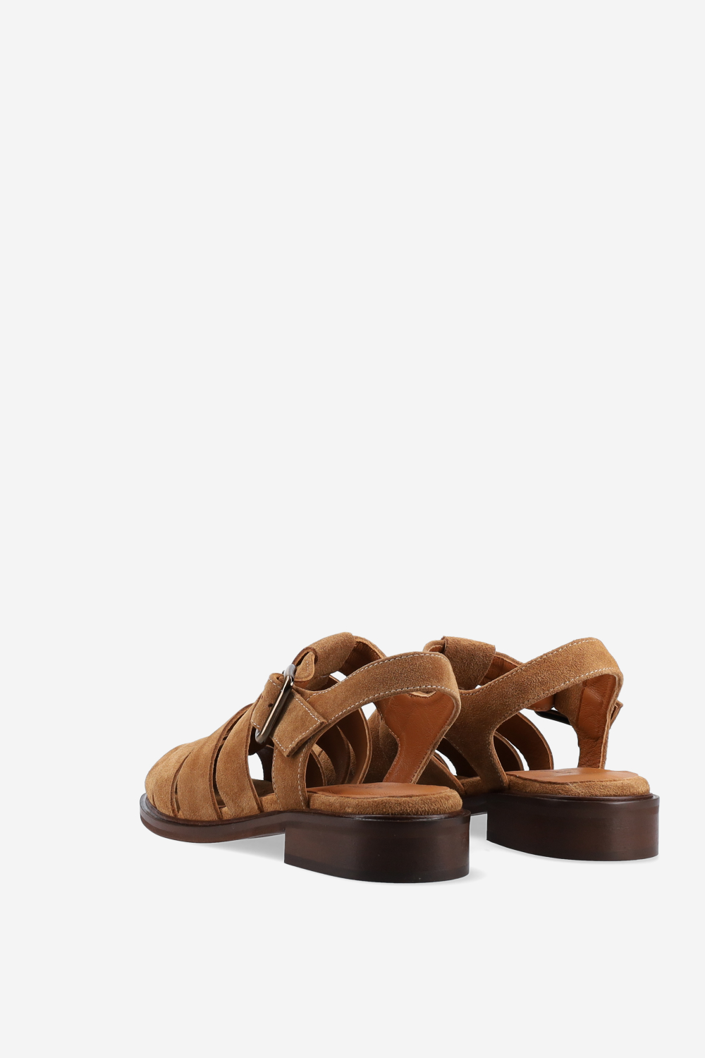 Suede buckled sandals