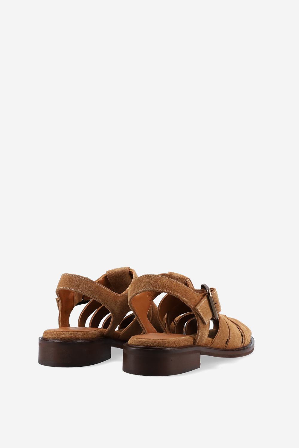 Suede buckled sandals