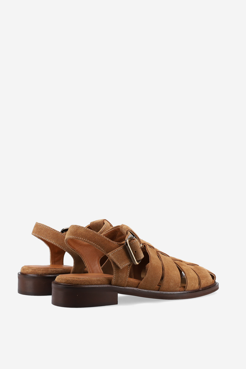 Suede buckled sandals