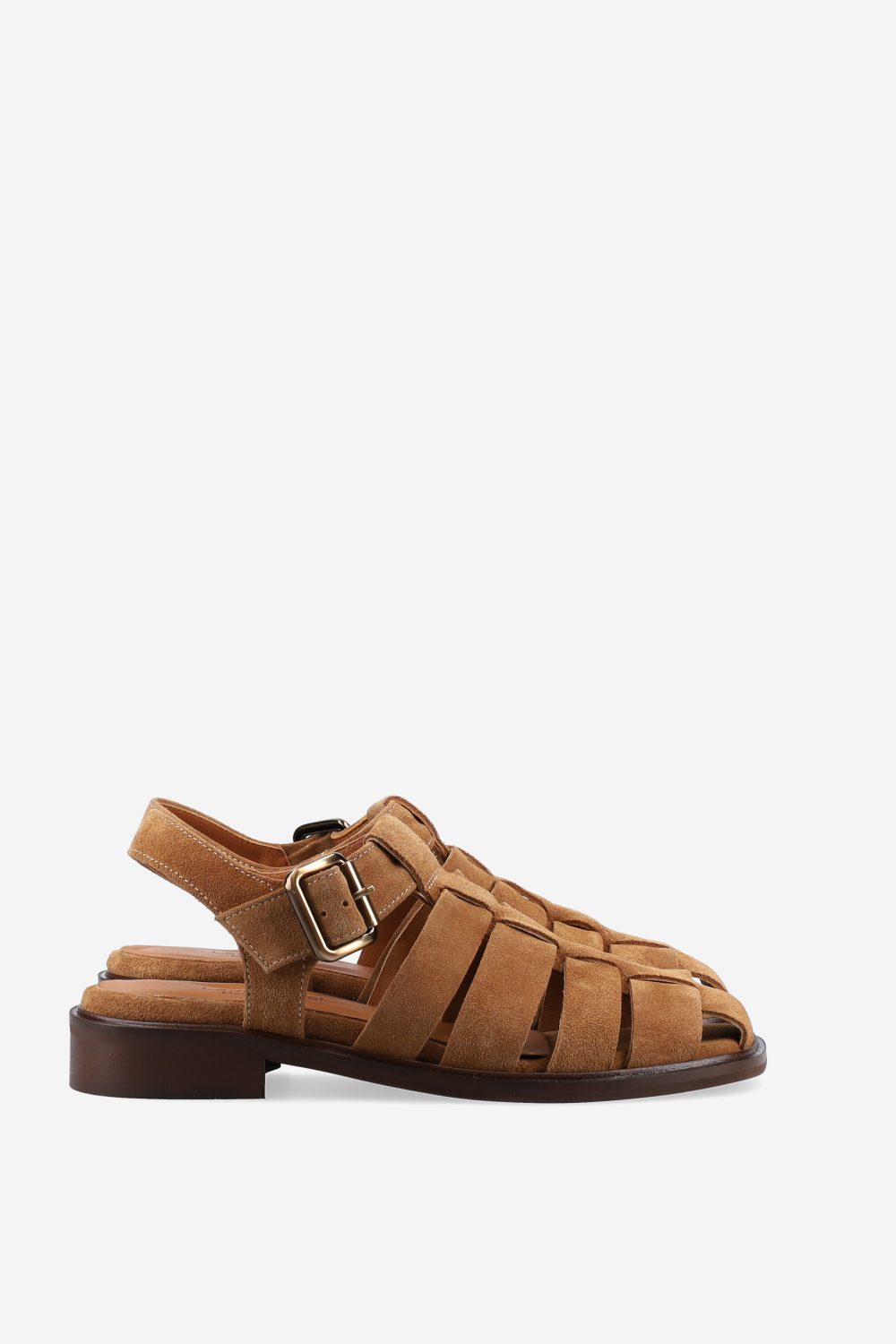 Suede buckled sandals