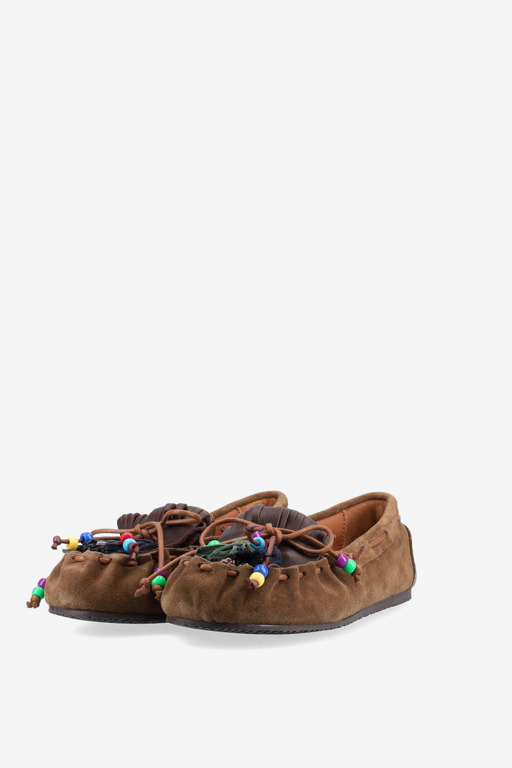 Fringes suede ballerinas