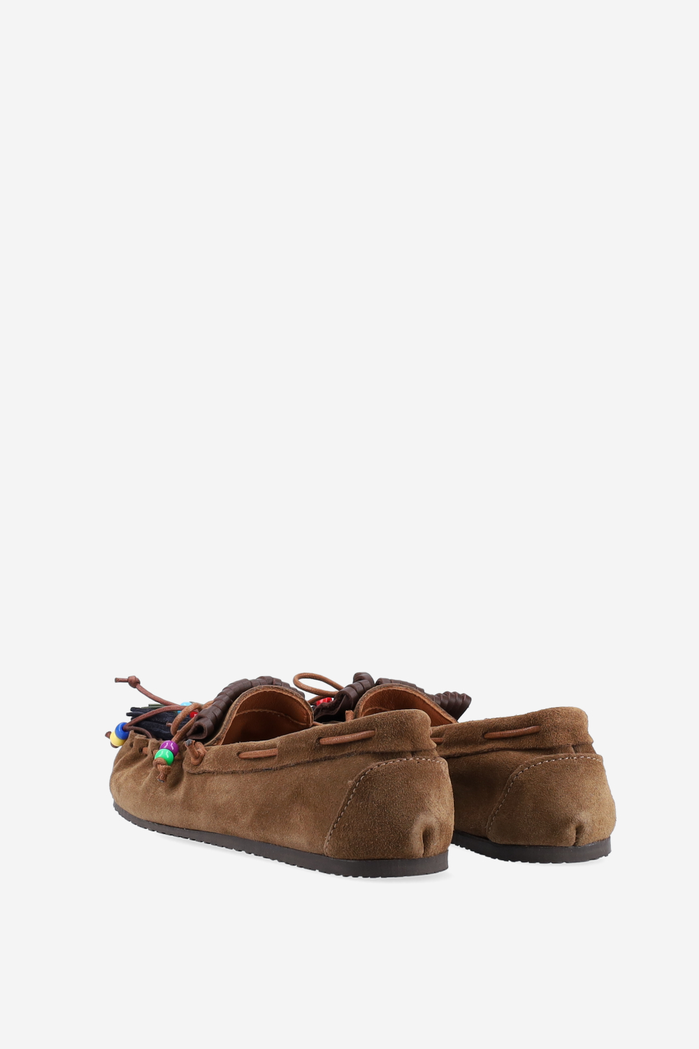 Fringes suede ballerinas