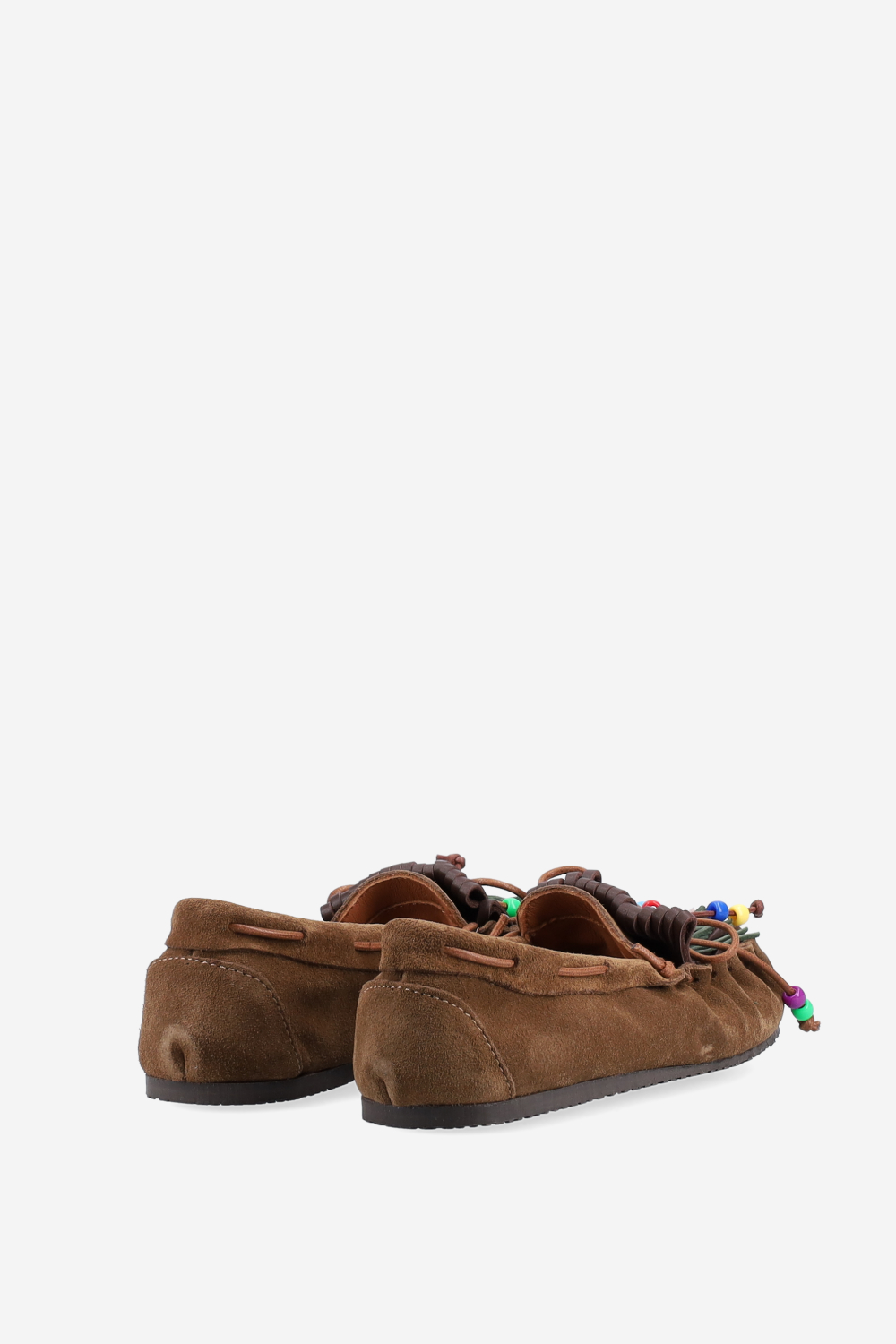 Fringes suede ballerinas