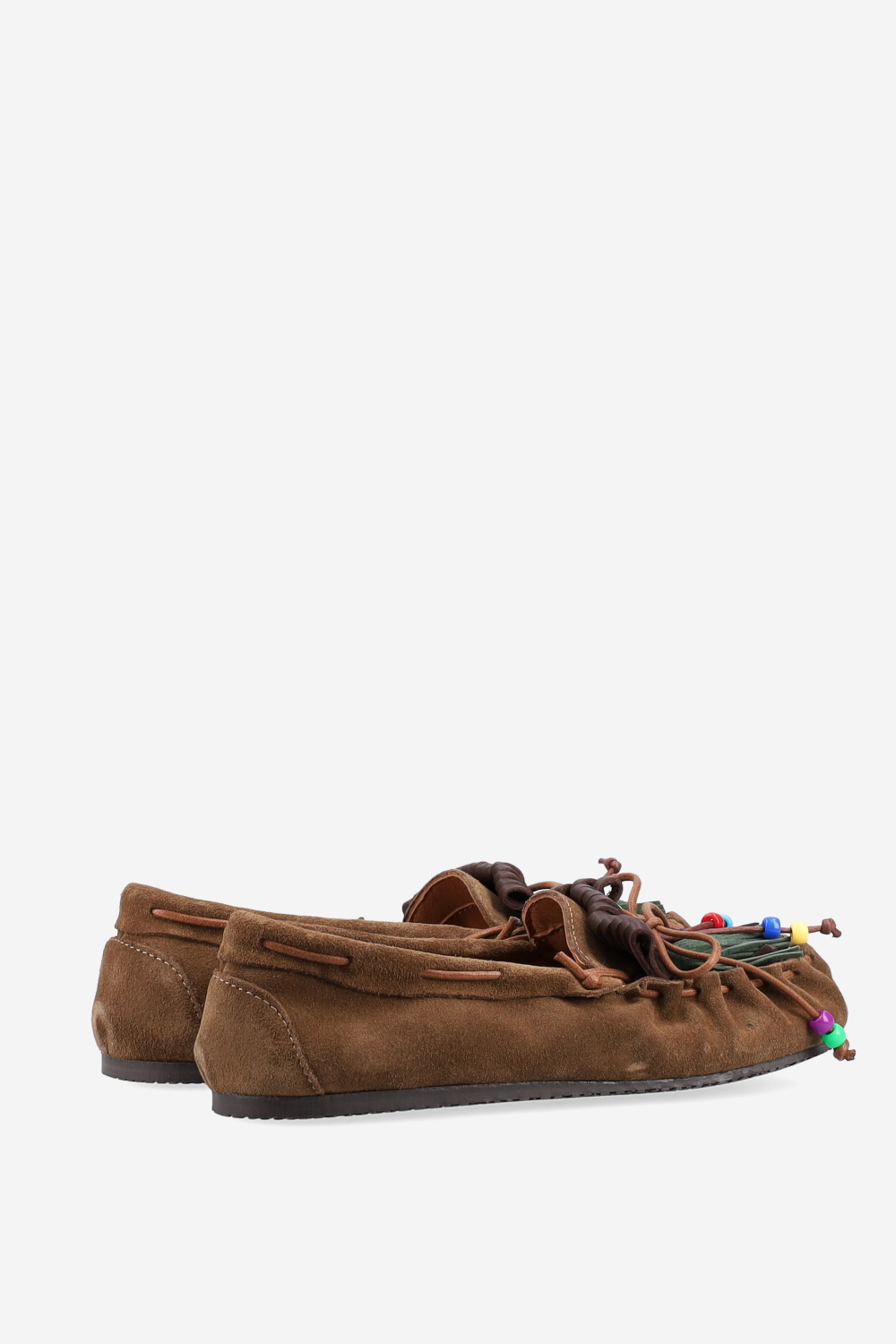 Fringes suede ballerinas