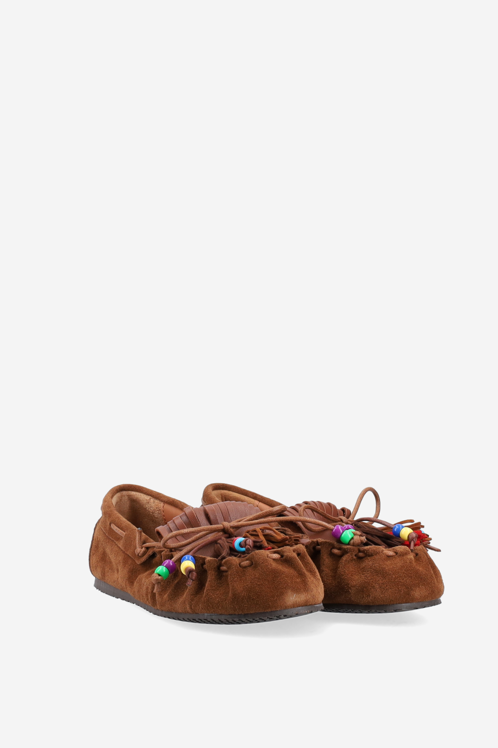 Fringes suede ballerinas