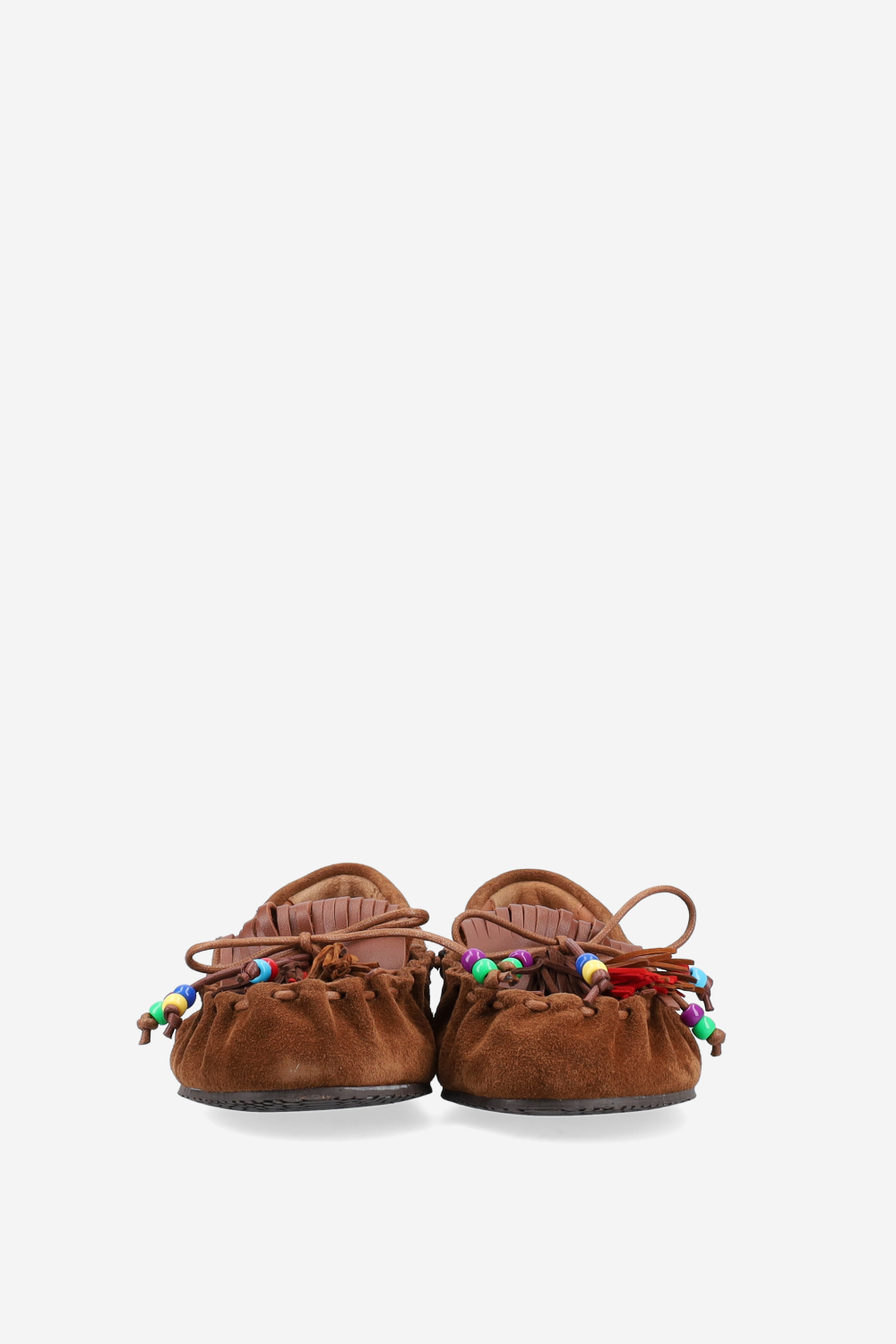 Fringes suede ballerinas