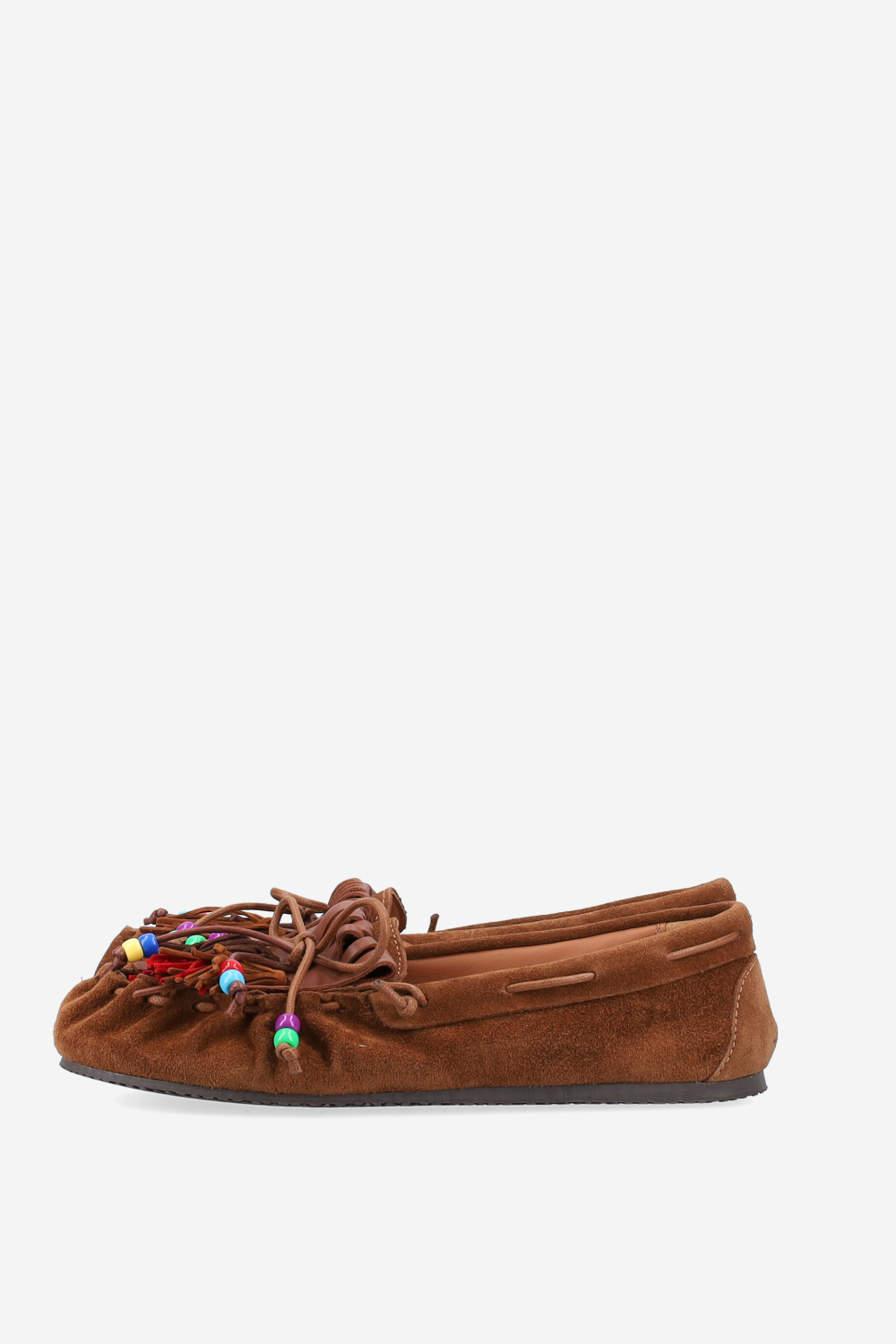 Fringes suede ballerinas