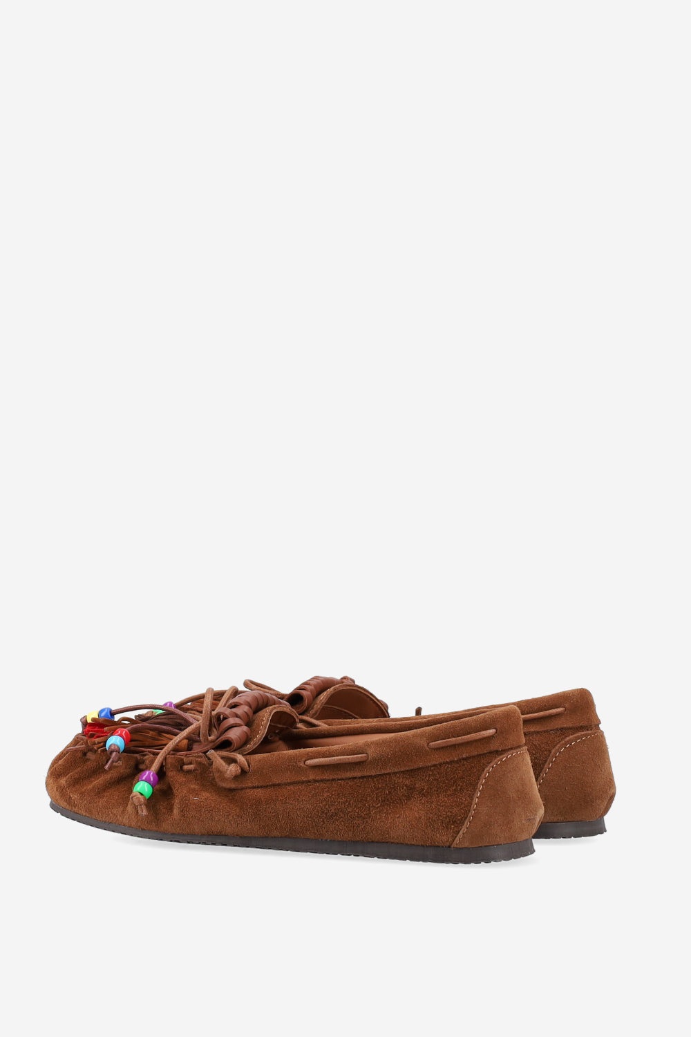 Fringes suede ballerinas