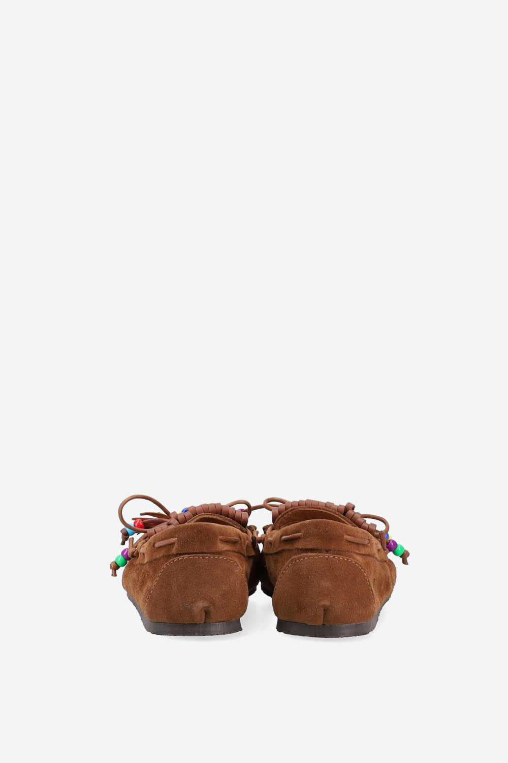 Fringes suede ballerinas