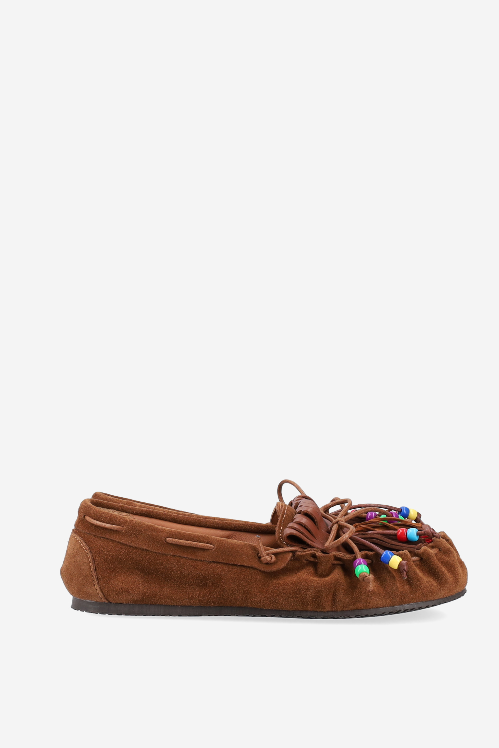 Fringes suede ballerinas