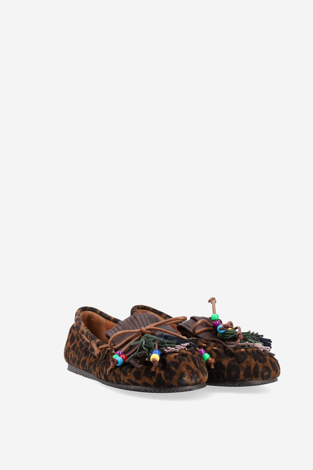 Fringes suede ballerinas