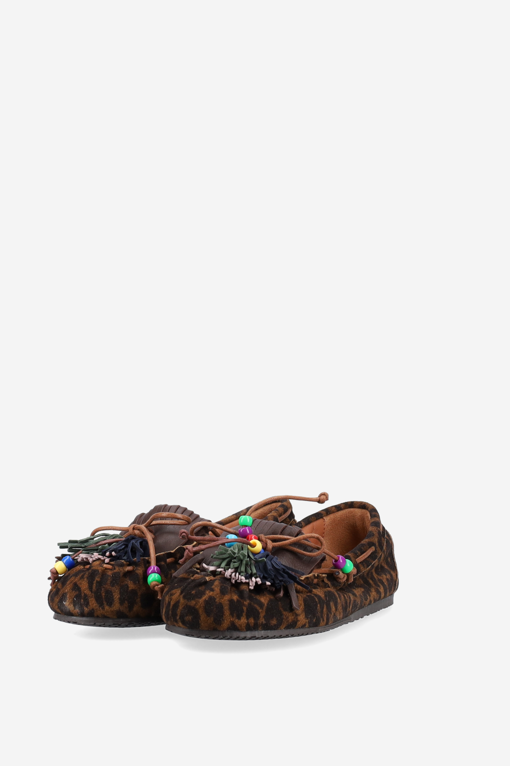 Fringes suede ballerinas