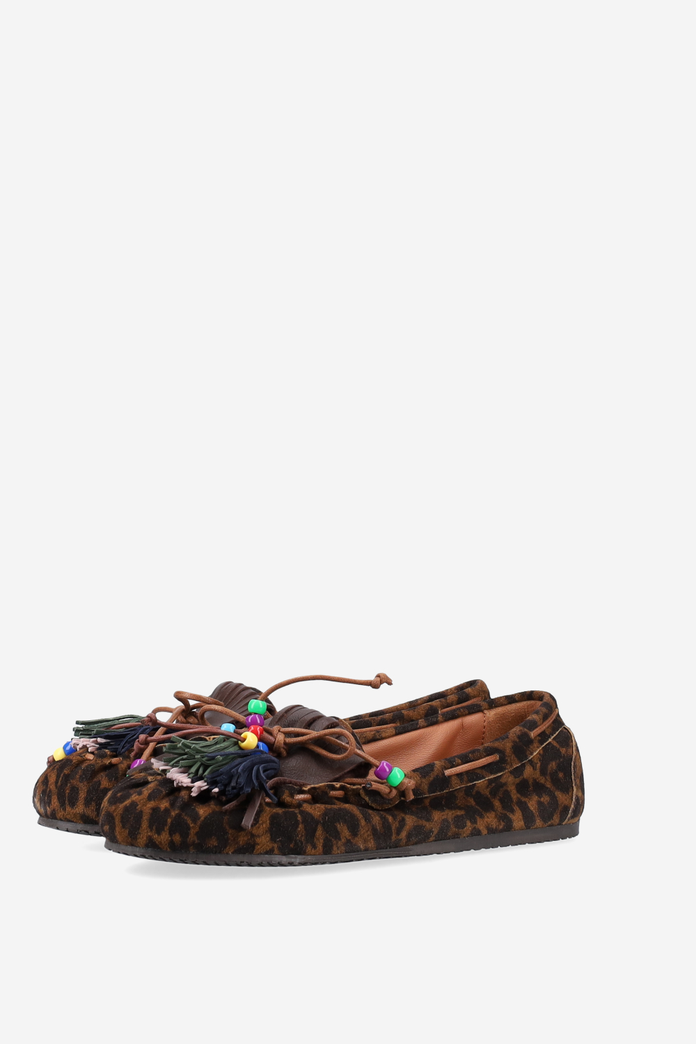 Fringes suede ballerinas