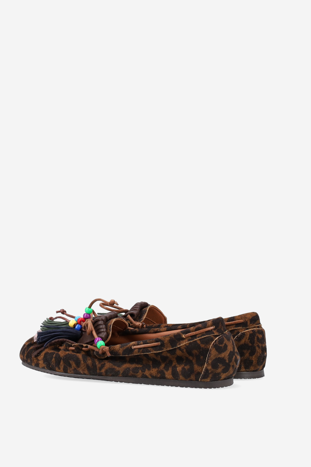 Fringes suede ballerinas