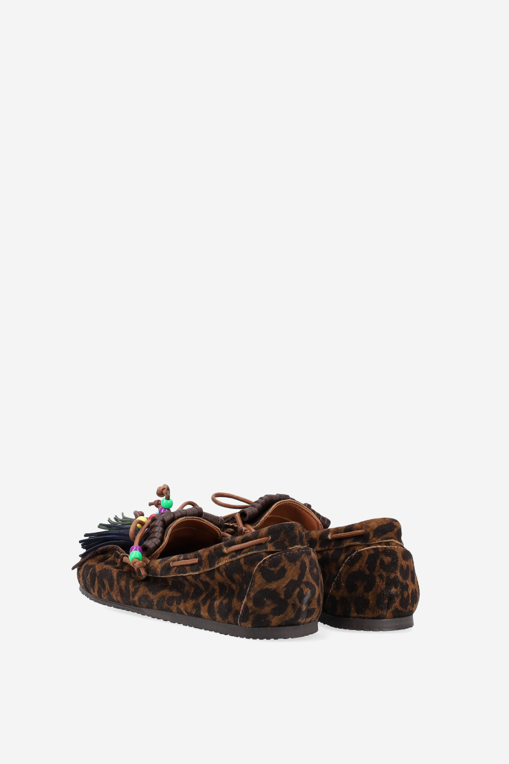 Fringes suede ballerinas