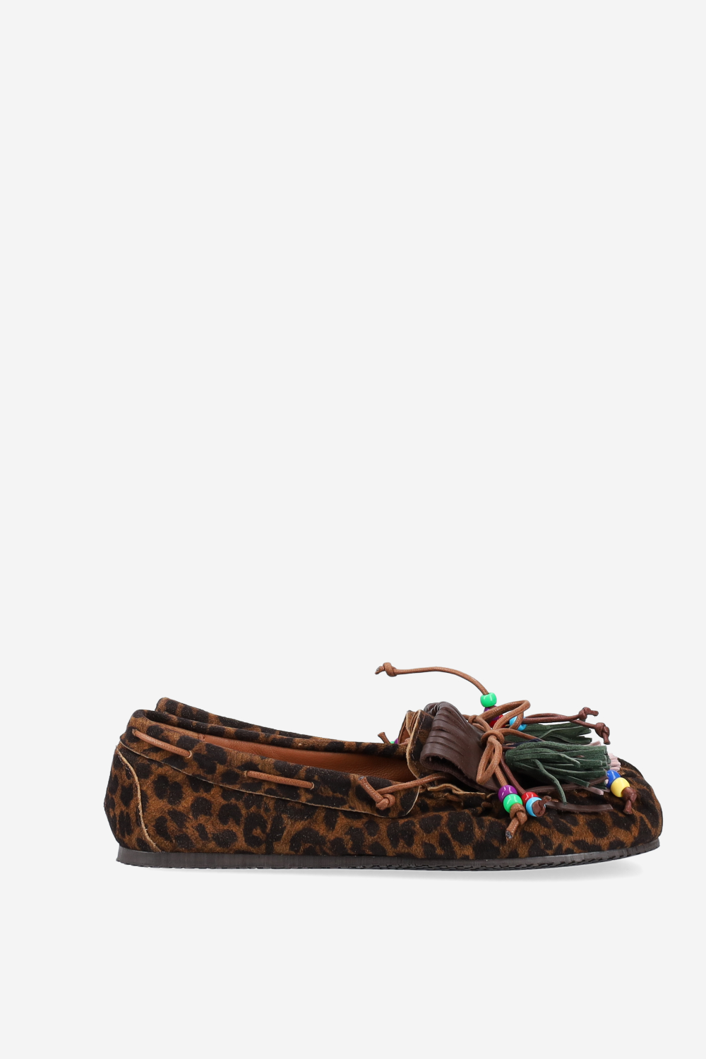 Fringes suede ballerinas