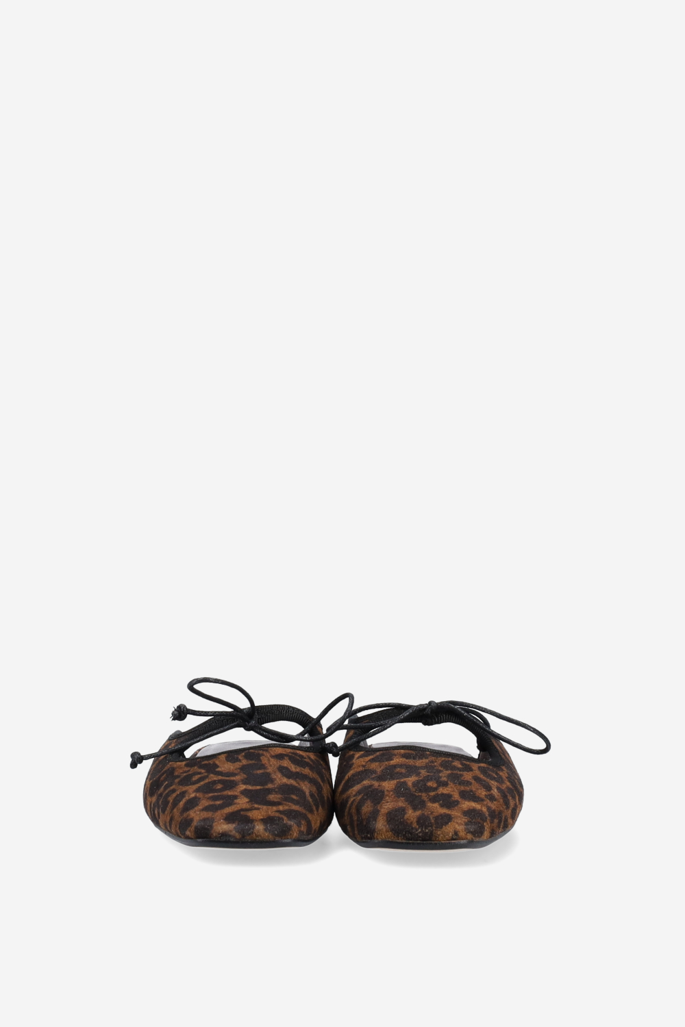 Leopard suede mules