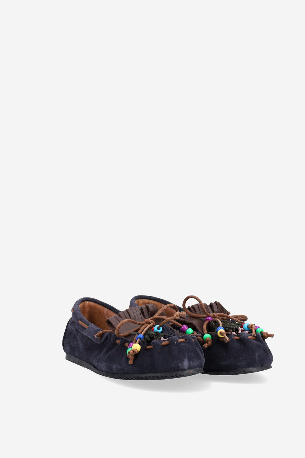 Fringes suede ballerinas