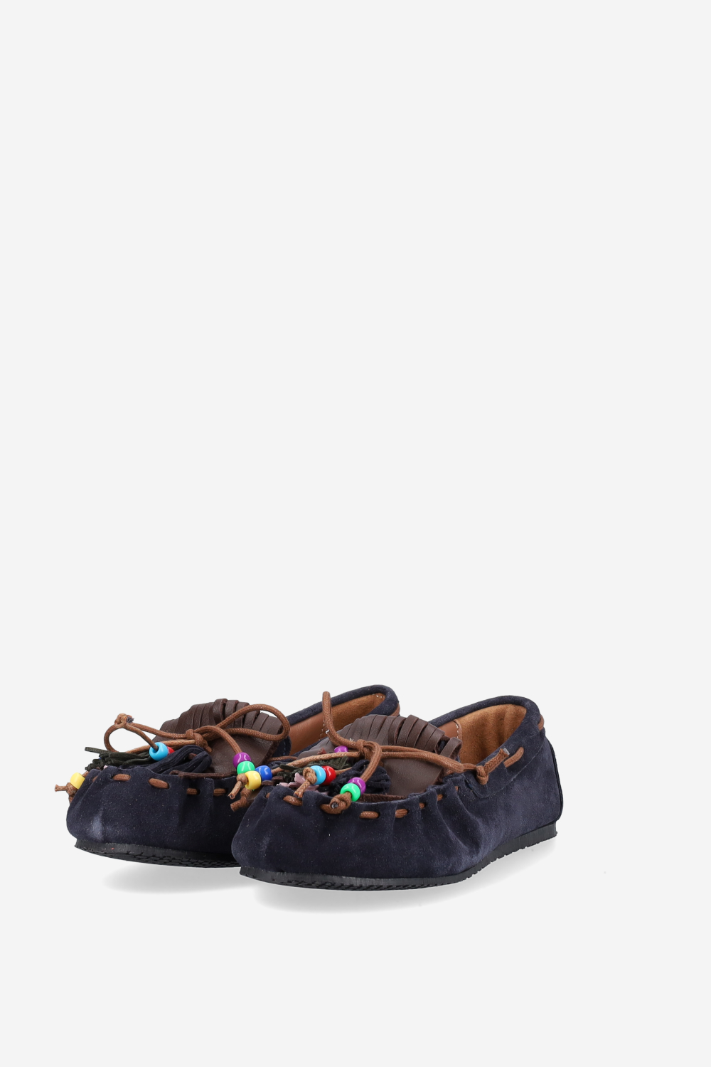 Fringes suede ballerinas