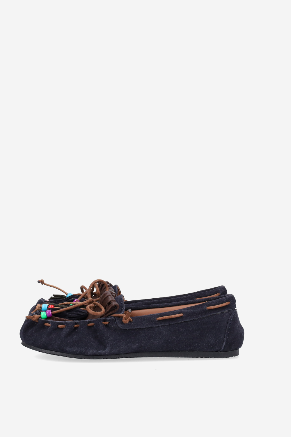 Fringes suede ballerinas