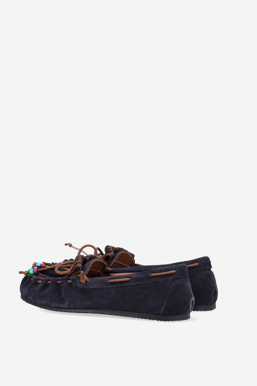 Fringes suede ballerinas