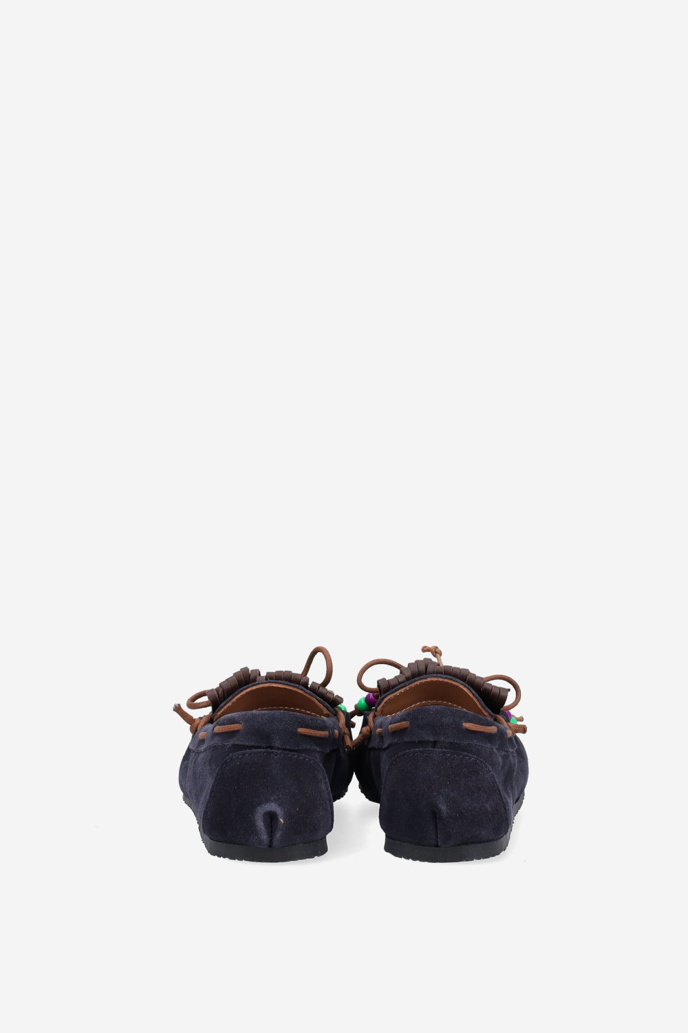 Fringes suede ballerinas