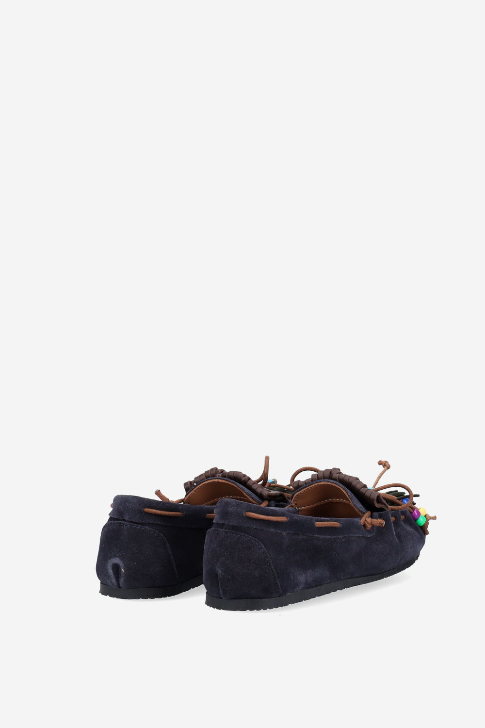Fringes suede ballerinas