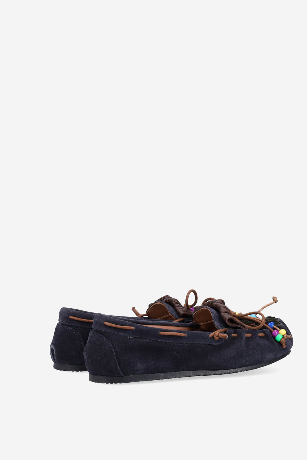 Fringes suede ballerinas