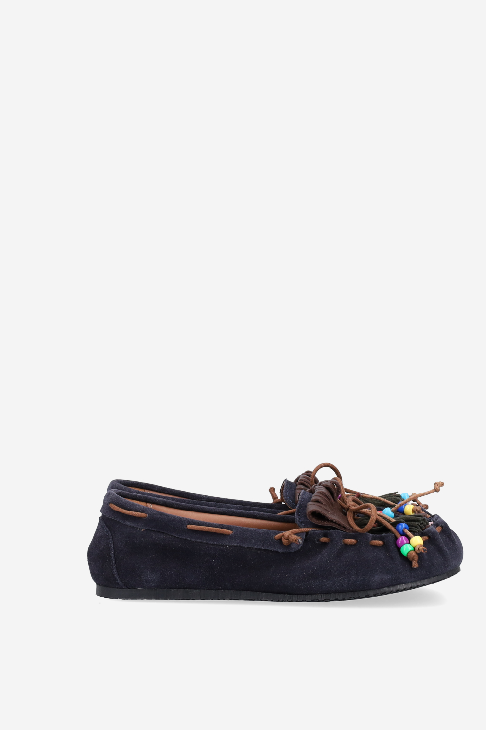 Fringes suede ballerinas