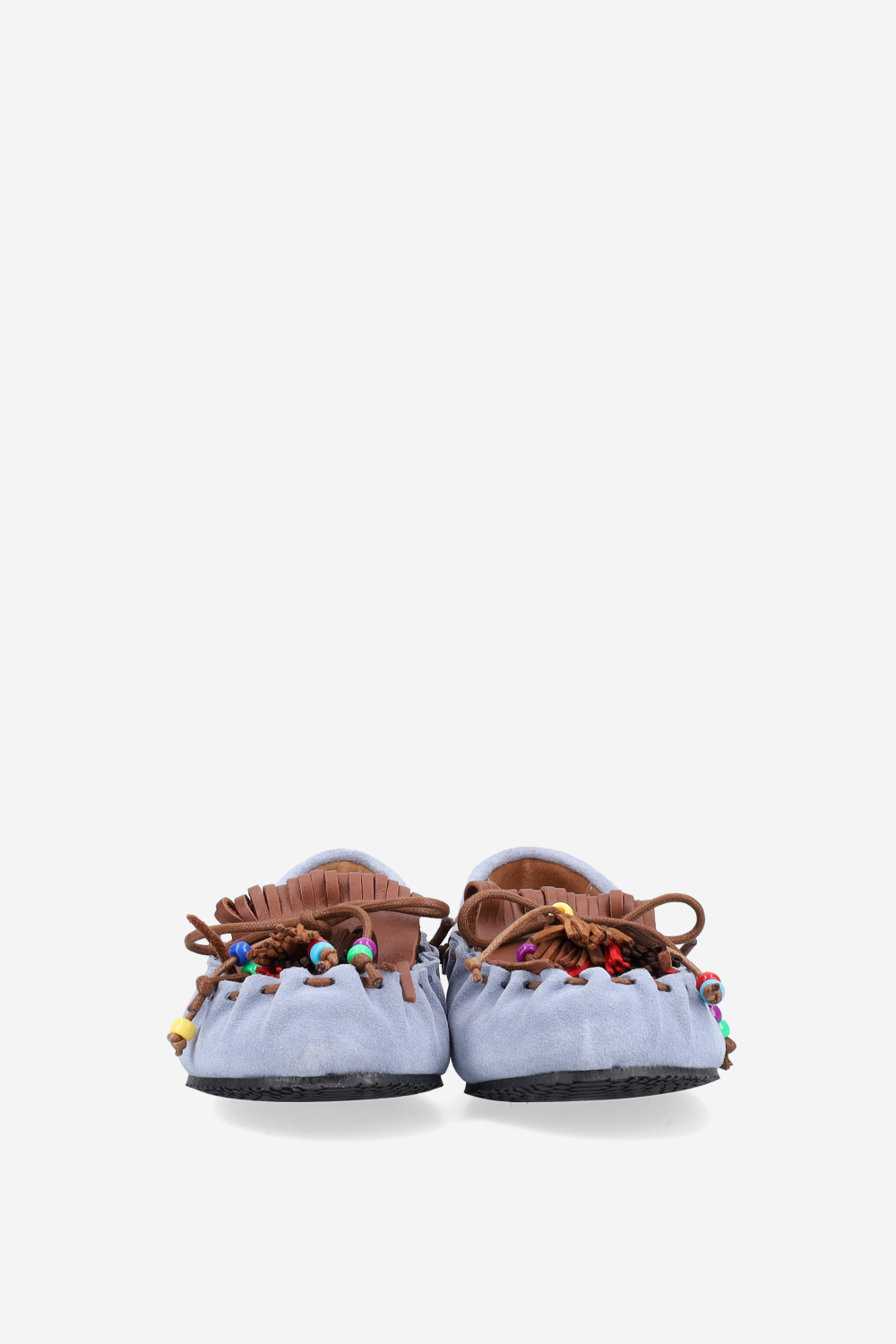 Fringes suede ballerinas