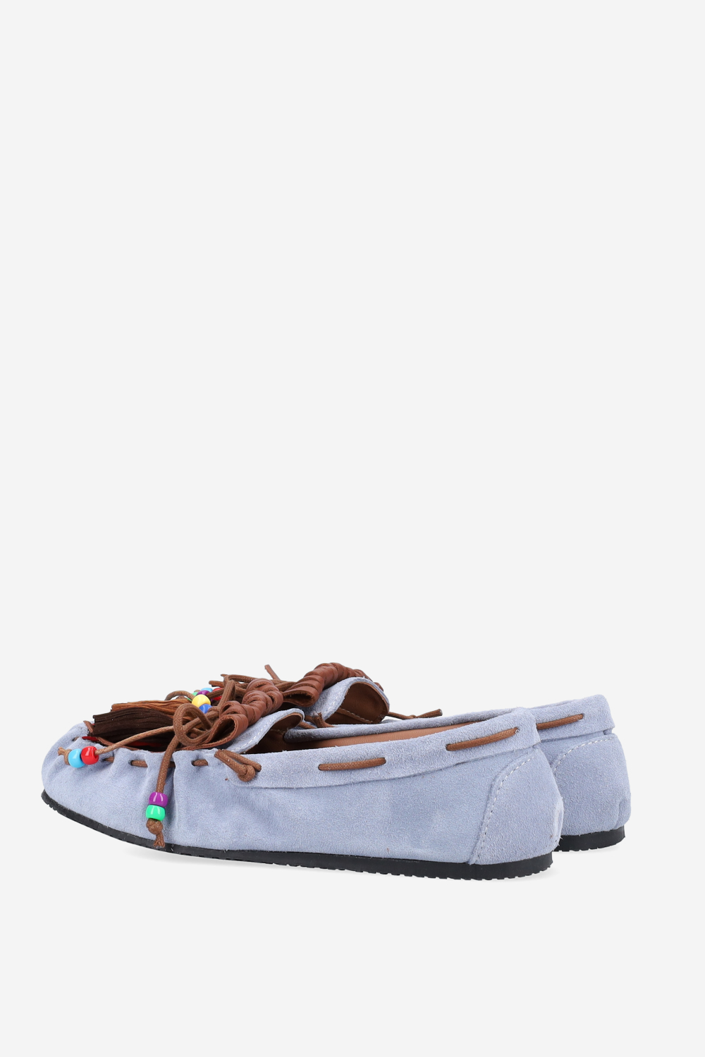 Fringes suede ballerinas