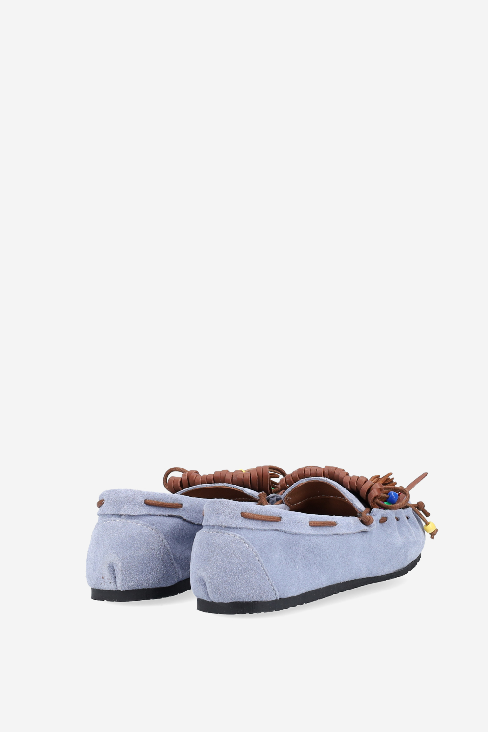 Fringes suede ballerinas
