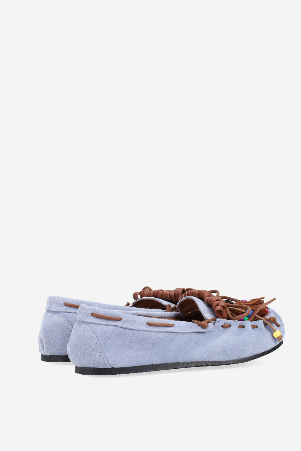 Fringes suede ballerinas